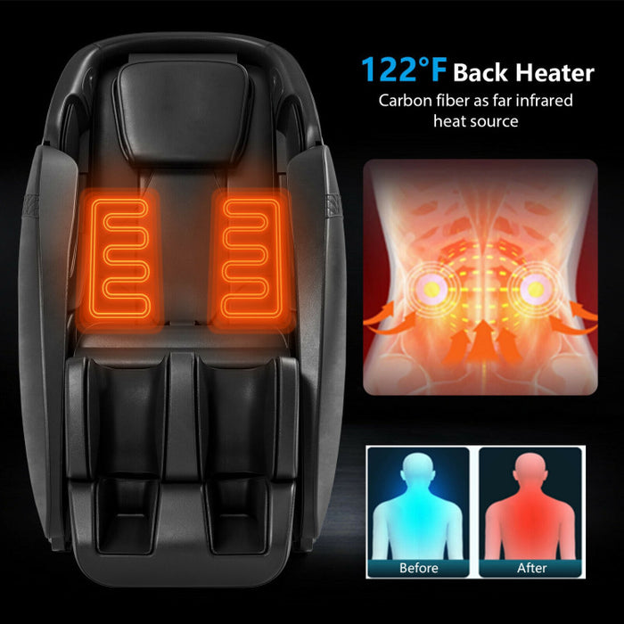 Costway Relaxation 09 - Electric Zero Gravity Heated Massage Chair with SL Track JL10009WL