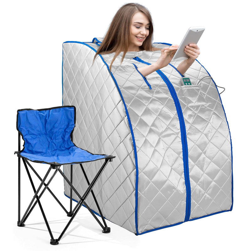 Durasage Health Infrared Heated Personal Sauna with Air Ionizer Generator, 5+ Temperature Levels & up to 30 minutes FIS-101_ION