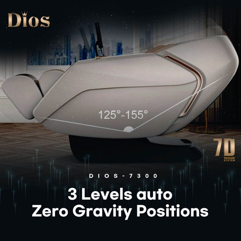 Kahuna Dios Massage Chair 7D Dual Core Air Roller SL-track with 3D Calf Kneading Dios 7300