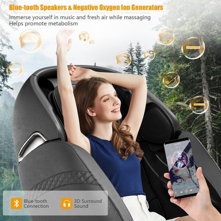 Costway Relaxation 09 - Electric Zero Gravity Heated Massage Chair with SL Track JL10009WL