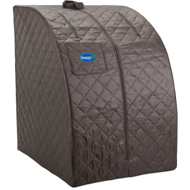 Durasage Health Personal Steam Sauna for Weight Loss, Detox & Relaxation at Home, Chair Included - Black Coffee DSS-M-08