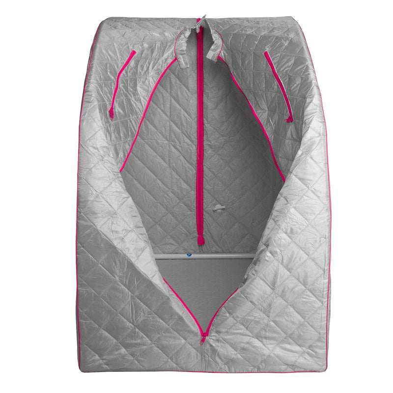 Durasage Health Lightweight Personal Steam Sauna for Weight Loss, Detox & Relaxation, 60 Minute Timer - Pink SS03-Pink