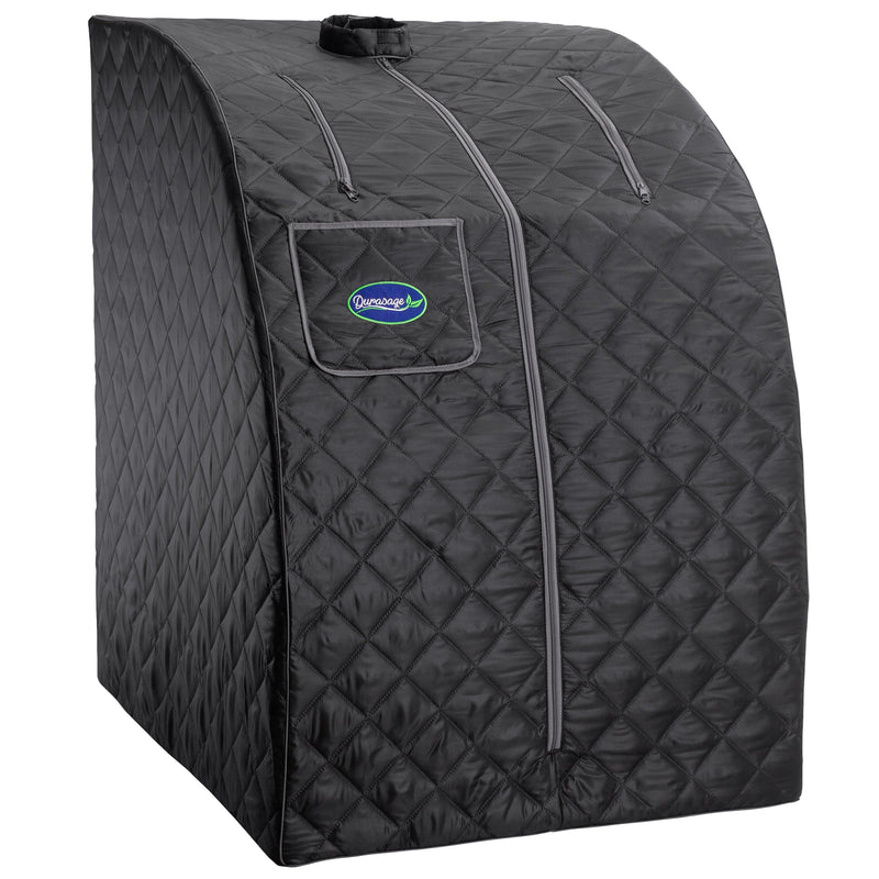Durasage Health Personal Steam Sauna for Weight Loss, Detox & Relaxation at Home, Chair Included - (Black) DSS-M-09