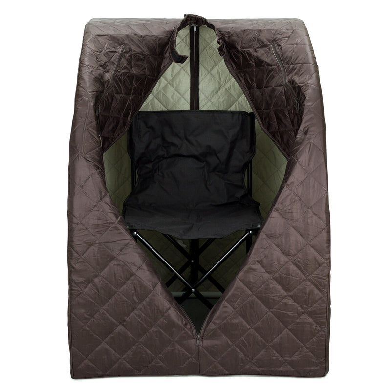 Durasage Health Personal Steam Sauna for Weight Loss, Detox & Relaxation at Home, Chair Included - Black Coffee DSS-M-08