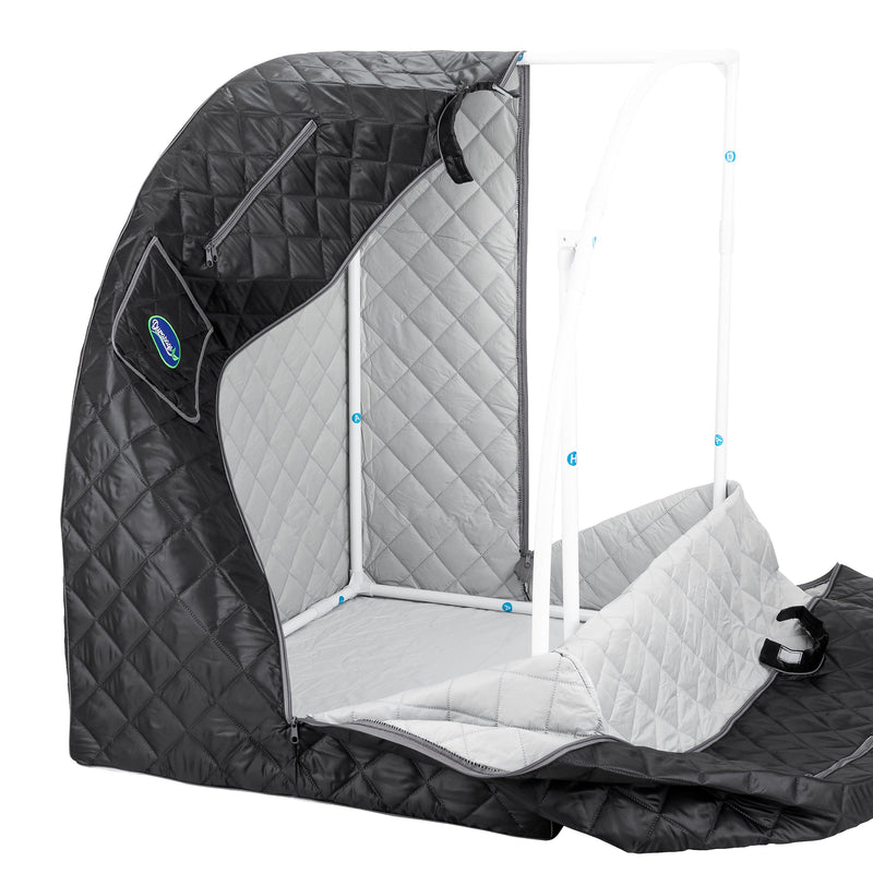 Durasage Health Personal Steam Sauna for Weight Loss, Detox & Relaxation at Home, Chair Included - (Black) DSS-M-09