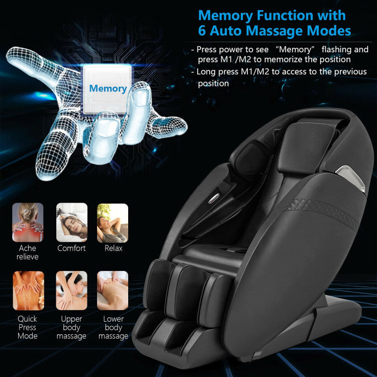 Costway Relaxation 09 - Electric Zero Gravity Heated Massage Chair with SL Track JL10009WL