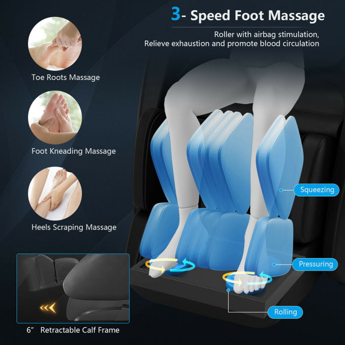 Costway Relaxation 09 - Electric Zero Gravity Heated Massage Chair with SL Track JL10009WL