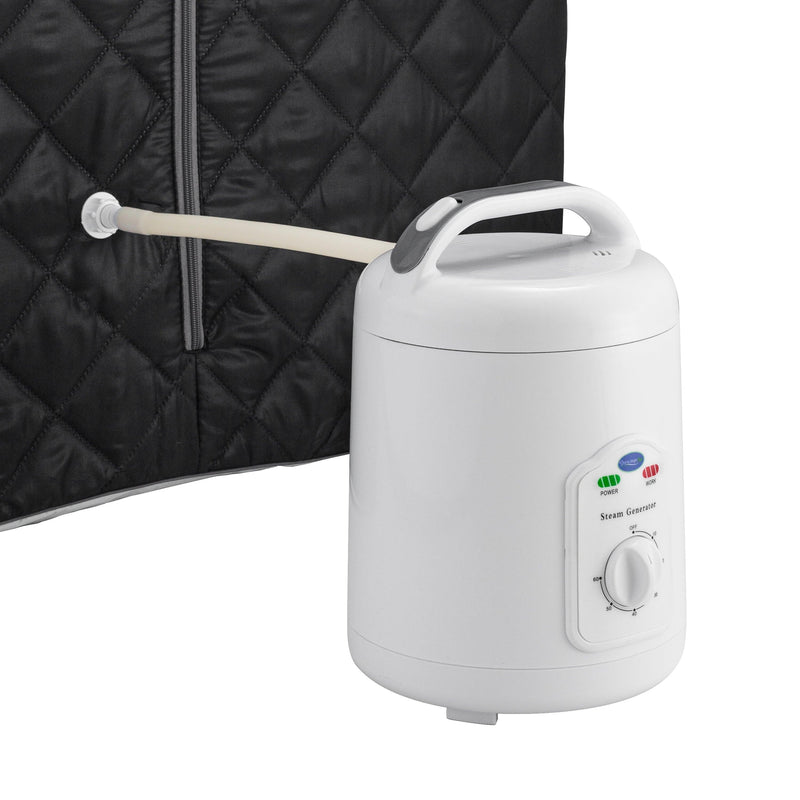 Durasage Health Personal Steam Sauna for Weight Loss, Detox & Relaxation at Home, Chair Included - (Black) DSS-M-09