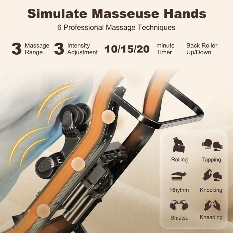 Costway Soothe 26 - Full Body Zero Gravity Massage Chair with Pillow JL10026WL