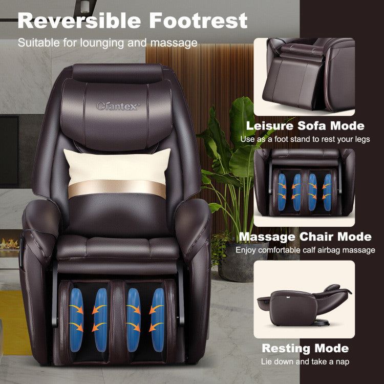 Costway Soothe 26 - Full Body Zero Gravity Massage Chair with Pillow JL10026WL