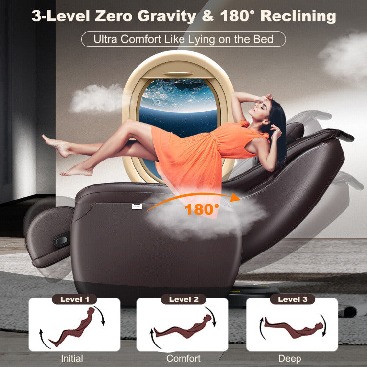 Costway Soothe 26 - Full Body Zero Gravity Massage Chair with Pillow JL10026WL