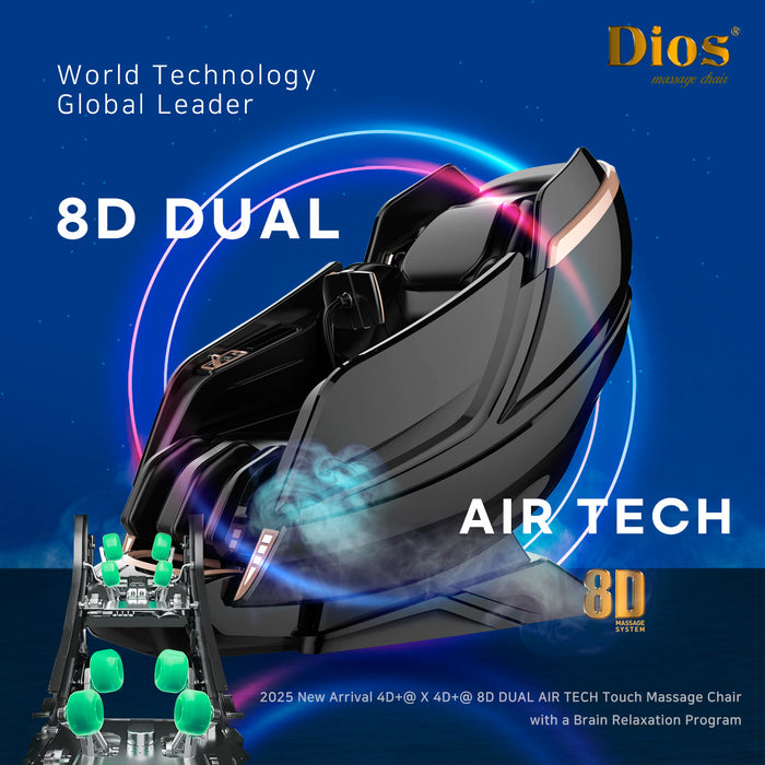 Kahuna Dios Massage Chair 8D AI Dual Air Tech Touch Roller SL-track Dios1288