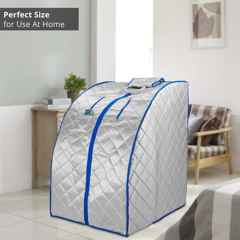 Durasage Health Infrared Heated Personal Sauna with Air Ionizer Generator, 5+ Temperature Levels & up to 30 minutes FIS-101_ION