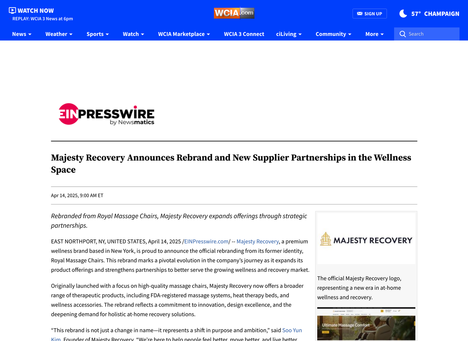 Press Release: Majesty Recovery Launches Rebrand and New Supplier Partnerships