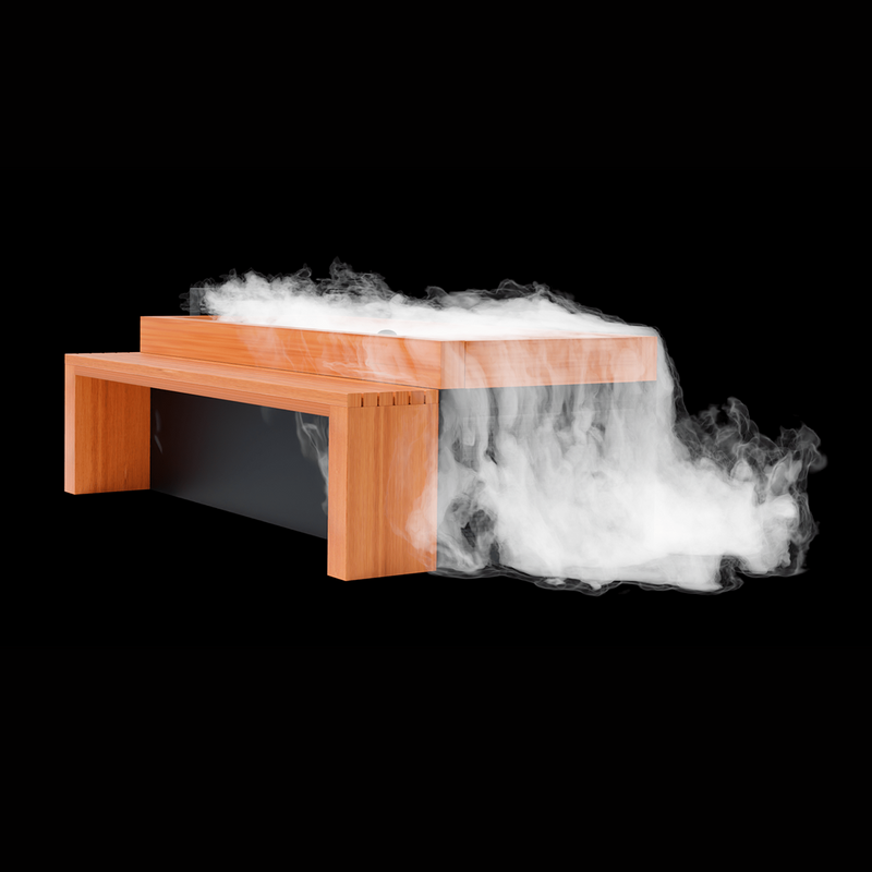 Medical Sauna Frozen 6 Cold Plunge with Bar Counter & Heavy Duty Step and Essential Oil Infuser & Steam Generator