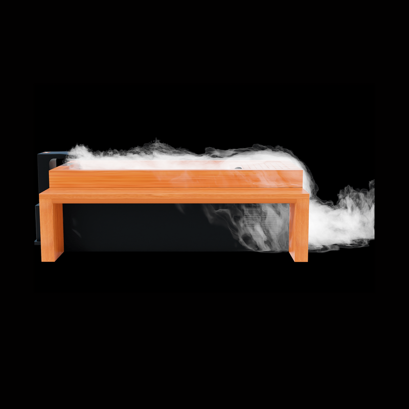 Medical Sauna Frozen 3 Cold Plunge with Bar Counter & Heavy Duty Step and Essential Oil Infuser & Steam Generator