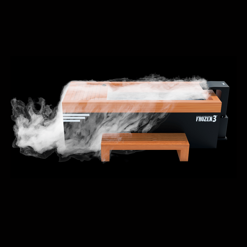 Medical Sauna Frozen 3 Cold Plunge with Bar Counter & Heavy Duty Step and Essential Oil Infuser & Steam Generator