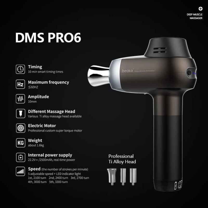 Dr. Fuji Dr. Boss Deep Muscle Stimulator with Professional Ti Alloy Head DMS PRO6