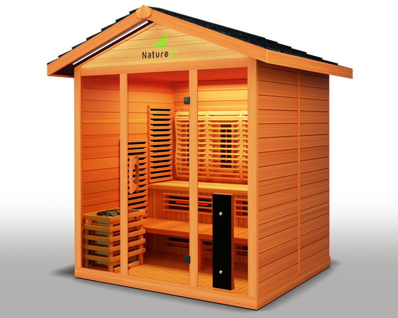 Medical Sauna Hybrid Outdoor Sauna Nature 8 Plus Version 2