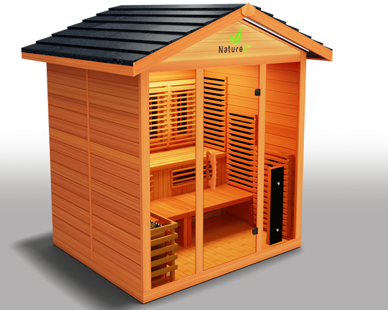 Medical Sauna Hybrid Outdoor Sauna Nature 8 Plus Version 2